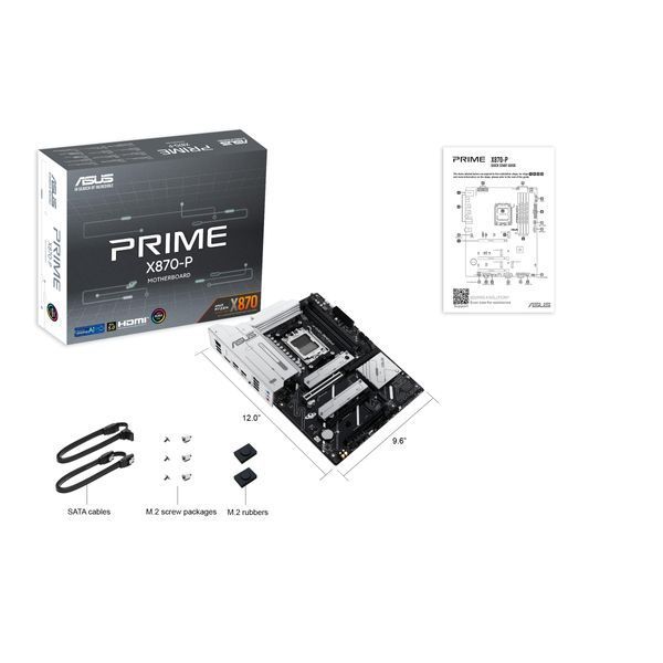 Материнcька плата ASUS PRIME X870-P sAM5 X870 4xDDR5 M.2 HDMI ATX (90MB1IT0-M0EAY0) - купити в Україні за низькою ціною в інтернет-магазині "Rincom"