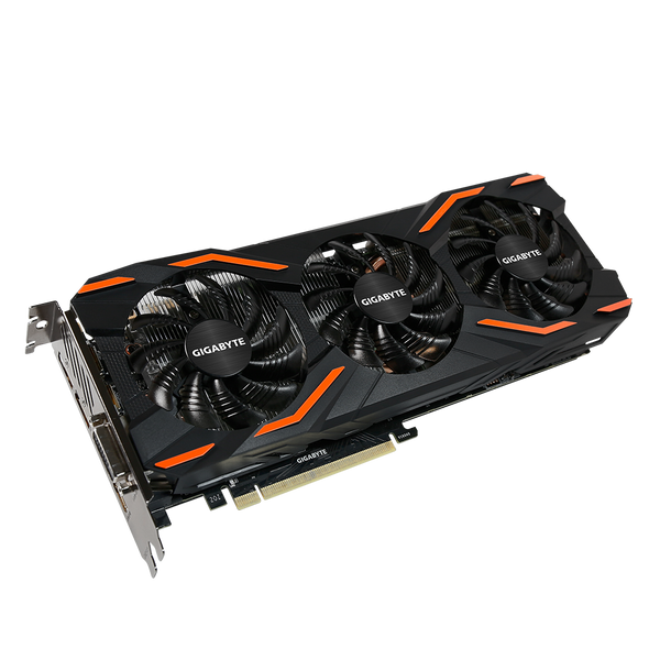 Відеокарта Gigabyte GeForce GTX 1080 Windforce OC 8GB GDDR5X (GV-N1080WF3OC-8GD) - купити в Україні за низькою ціною в інтернет-магазині "Rincom"