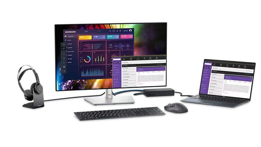 Монітор DELL 27" U2724D HDMI, DP, USB, Audio, IPS, 2560x1440, 120Hz, sRGB 100%, Pivot (210-BKVB) - купити в Україні за низькою ціною в інтернет-магазині "Rincom"