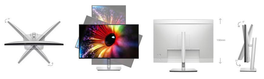 Монітор DELL 27" U2724D HDMI, DP, USB, Audio, IPS, 2560x1440, 120Hz, sRGB 100%, Pivot (210-BKVB) - купити в Україні за низькою ціною в інтернет-магазині "Rincom"