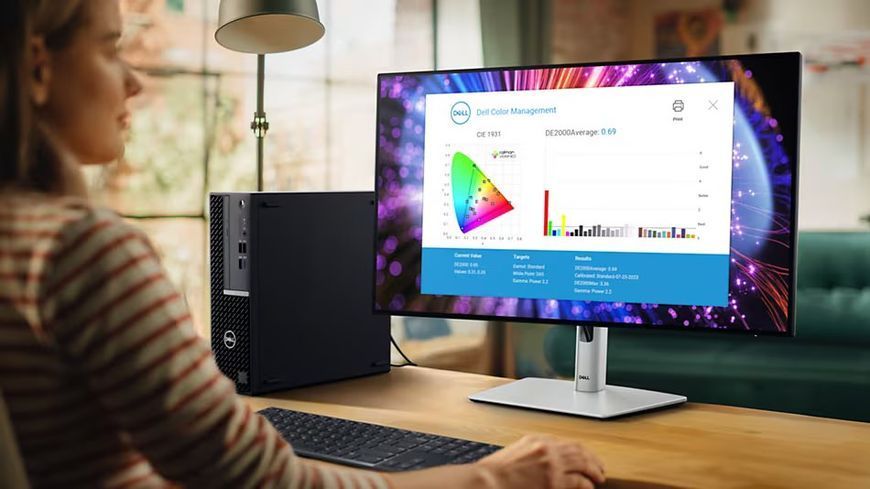 Монітор DELL 27" U2724D HDMI, DP, USB, Audio, IPS, 2560x1440, 120Hz, sRGB 100%, Pivot (210-BKVB) - купити в Україні за низькою ціною в інтернет-магазині "Rincom"