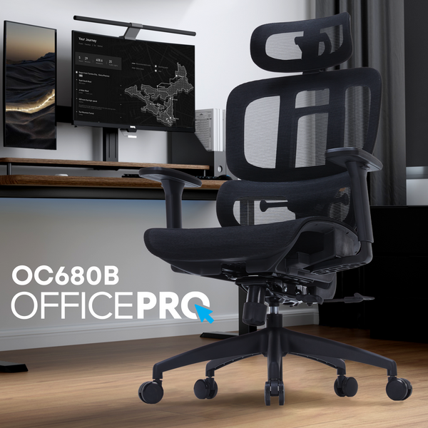 Крісло офісне OfficePro Skyline OC680B Black (OC680B)