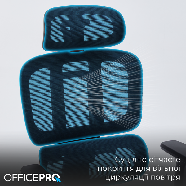 Крісло офісне OfficePro Skyline OC680B Black (OC680B)
