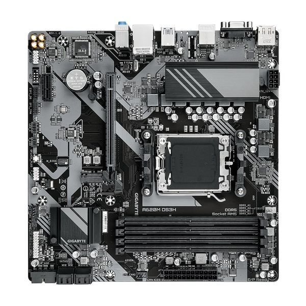 Материнська плата GIGABYTE A620M DS3H sAM5 A620 4xDDR5 M.2 HDMI DP mATX (A620M_DS3H) - купити в Україні за низькою ціною в інтернет-магазині "Rincom"