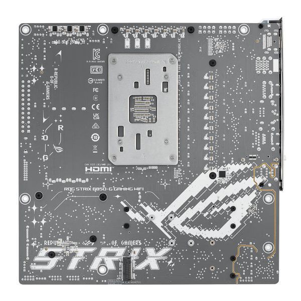 Материнcька плата ASUS ROG STRIX B850-G GAMING WIFI sAM5 B850 4xDDR5 M.2 HDMI DP WiFi BT mATX білий (90MB1M30-M0EAY0) - купити в Україні за низькою ціною в інтернет-магазині "Rincom"