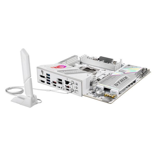 Материнcька плата ASUS ROG STRIX B850-G GAMING WIFI sAM5 B850 4xDDR5 M.2 HDMI DP WiFi BT mATX білий (90MB1M30-M0EAY0) - купити в Україні за низькою ціною в інтернет-магазині "Rincom"