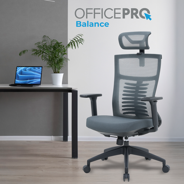 Крісло офісне OfficePro Balance OC550-B-DG-DG (OC550-B-DG-DG)
