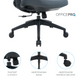 Крісло офісне OfficePro Balance OC550-B-DG-DG (OC550-B-DG-DG)