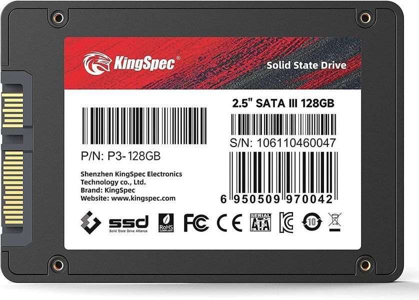 KingSpec SSD 2.5 128GB (KingSpec SSD 2.5 128GB) - купити в Україні за низькою ціною в інтернет-магазині "Rincom"