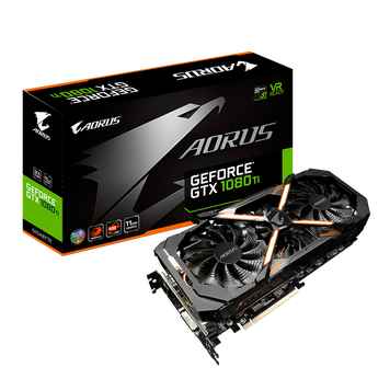 Відеокарта Gigabyte GeForce GTX 1080 Ti AORUS 11G GDDR5X (GV-N108TAORUS-11GD) - купити в Україні за низькою ціною в інтернет-магазині "Rincom"