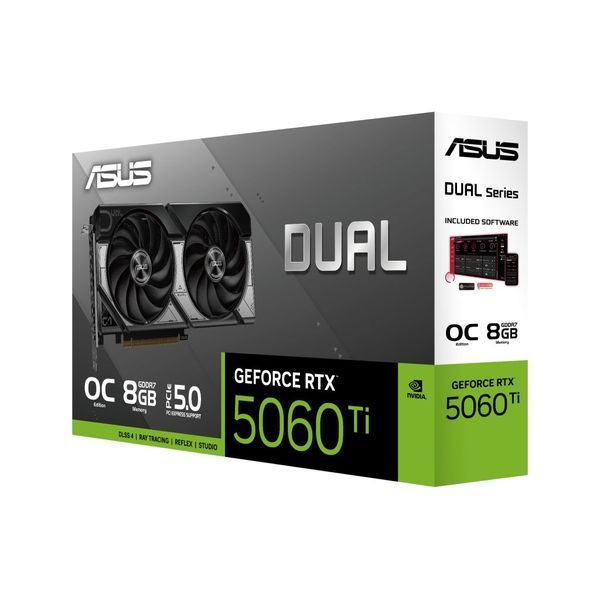 Відеокарта ASUS GeForce RTX5060Ti 8Gb DUAL OC (DUAL-RTX5060TI-O8G) (DUAL-RTX5060TI-O8G) - купити в Україні за низькою ціною в інтернет-магазині "Rincom"