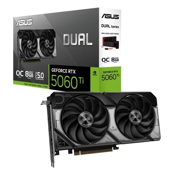 Відеокарта ASUS GeForce RTX5060Ti 8Gb DUAL OC (DUAL-RTX5060TI-O8G) (DUAL-RTX5060TI-O8G) - купити в Україні за низькою ціною в інтернет-магазині "Rincom"