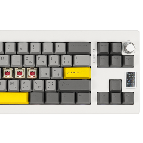 Клавіатура механічна бездротова EPOMAKER Shadow-X Mulan White (SHX-W-M) (SHX-W-M) - купити в Україні за низькою ціною в інтернет-магазині "Rincom"