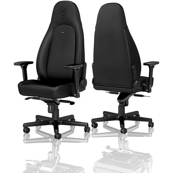 Ігрове крісло Noblechairs ICON&nbsp;високотехнологічна штучна шкіра, чорний (NBL-ICN-PU-BED)