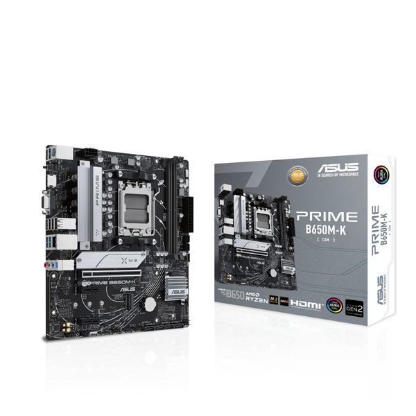 Материнcька плата ASUS PRIME B650M-K sAM5 B650 2xDDR5 M.2 HDMI D-Sub mATX (90MB1F60-M0EAY0) - купити в Україні за низькою ціною в інтернет-магазині "Rincom"
