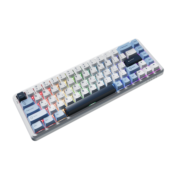 Клавіатура механічна бездротова Ajazz AK680 MAX (8+8K) Magnetic Switch RGB Wireless/BT/USB White (AK680-M-BWD-A) - купити в Україні за низькою ціною в інтернет-магазині "Rincom"