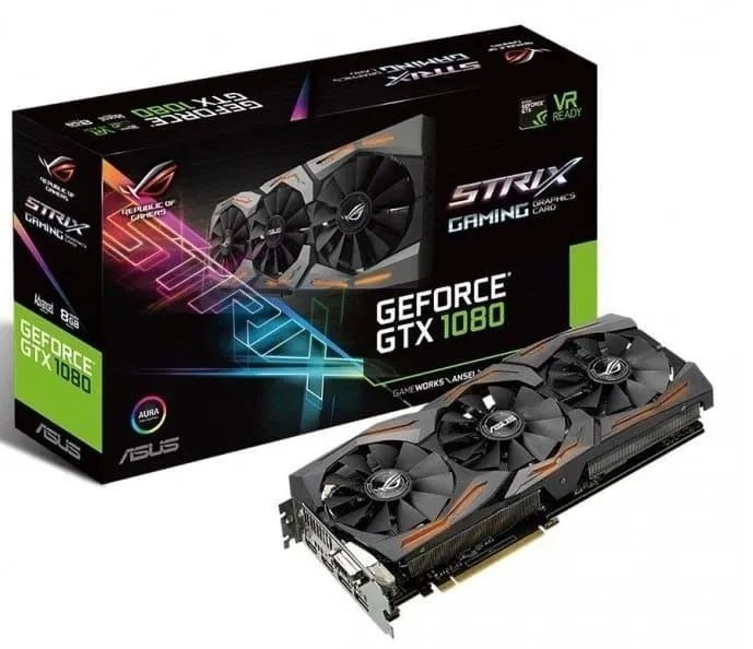 Asus GeForce GTX 1080 ROG Strix 8GB GDDR5X (STRIX-GTX1080-8G-GAMING) - купити в Україні за низькою ціною в інтернет-магазині "Rincom"