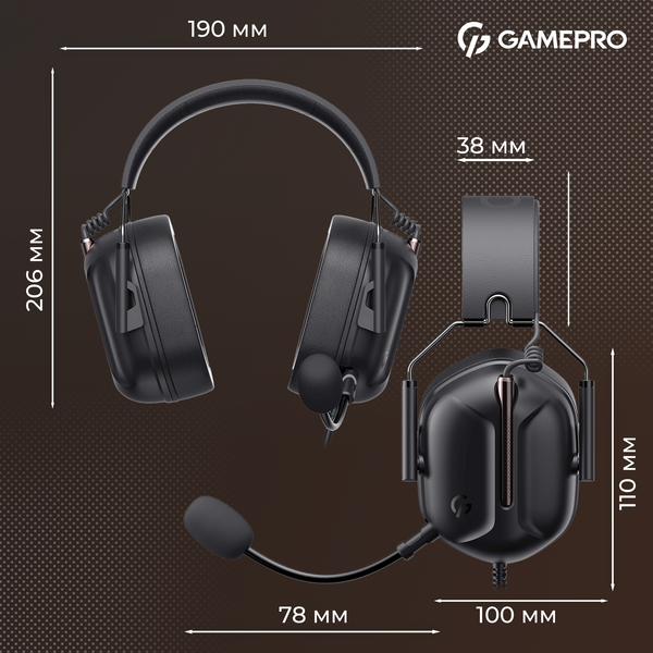 Ігрова гарнітура GamePro Genesis Hunter (HS1350B) (HS1350B)