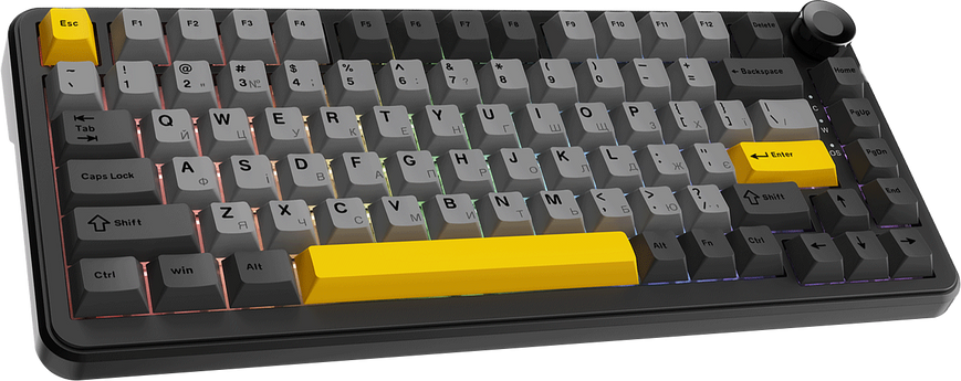 Клавіатура механічна бездротова Ajazz AK820 MAX PLUS Daydream Switch RGB Wireless/BT/USB Black (AK820MAX-DD-BGY) - купити в Україні за низькою ціною в інтернет-магазині "Rincom"