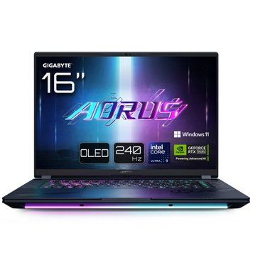 Ноутбук AORUS MASTER 16 16.0 QHD OLED 240Hz, INTEL ARL HX Ultra9, 32GB, F2TB, NVD5080-16, W11, чорний (AORUS_16_BYHC5UAE65S) - купити в Україні за низькою ціною в інтернет-магазині "Rincom"