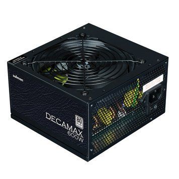 Блок живлення Zalman Decamax (600W) 85%, 80 Plus, 120мм, 1xMB 24pin(20+4), 1xCPU 8pin(4+4), 3xMolex, 6xSATA, 2xPCIe 8pin(6+2) (ZM600-LX3) - купити в Україні за низькою ціною в інтернет-магазині "Rincom"
