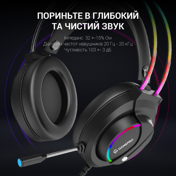 Гарнітура ігрова GamePro Nitro (HS733) (HS733)