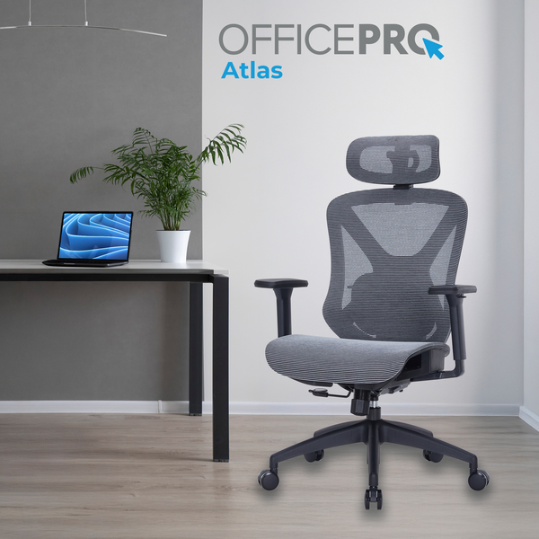Крісло офісне Officepro Atlas OC630-B-DG-DG (OC630-B-DG-DG)