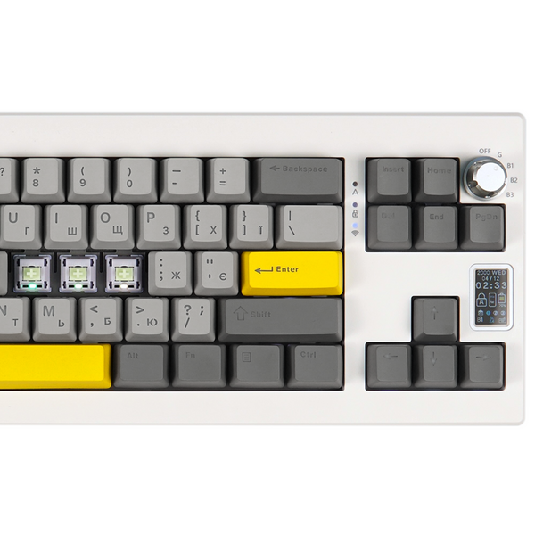 Клавіатура механічна бездротова EPOMAKER Shadow-X Wisteria Linear White (SHX-W-WL) (SHX-W-WL) - купити в Україні за низькою ціною в інтернет-магазині "Rincom"
