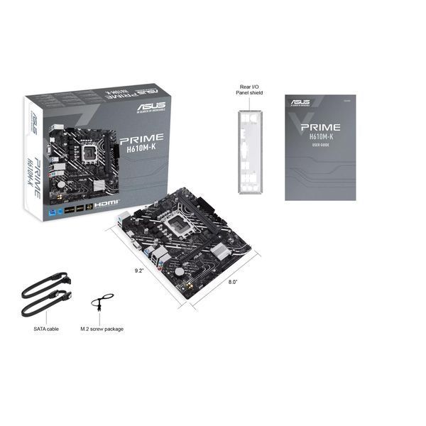Материнcька плата ASUS PRIME H610M-K s1700 H610 2xDDR5 M.2 HDMI D-Sub mATX (90MB1GA0-M0EAY0) - купити в Україні за низькою ціною в інтернет-магазині "Rincom"