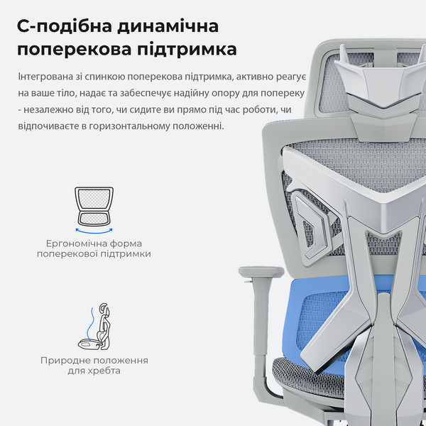 Крісло ігрове Anda Seat X-Air Mega Size XL Mesh Gray (AD-WY-01-GGF)