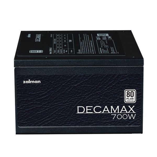 Блок живлення Zalman Decamax (700W) 85%, 80 Plus, 120мм, 1xMB 24pin(20+4), 1xCPU 8(4+4)+4pin, 3xMolex, 6xSATA, 4xPCIe 8pin(6+2) (ZM700-LX3) - купити в Україні за низькою ціною в інтернет-магазині "Rincom"