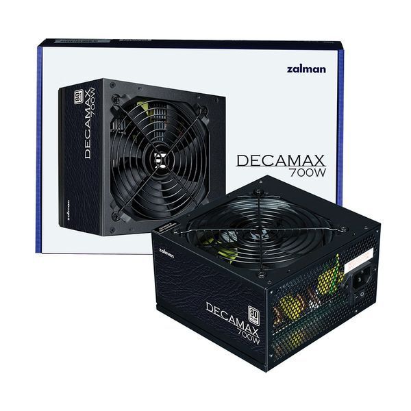 Блок живлення Zalman Decamax (700W) 85%, 80 Plus, 120мм, 1xMB 24pin(20+4), 1xCPU 8(4+4)+4pin, 3xMolex, 6xSATA, 4xPCIe 8pin(6+2) (ZM700-LX3) - купити в Україні за низькою ціною в інтернет-магазині "Rincom"