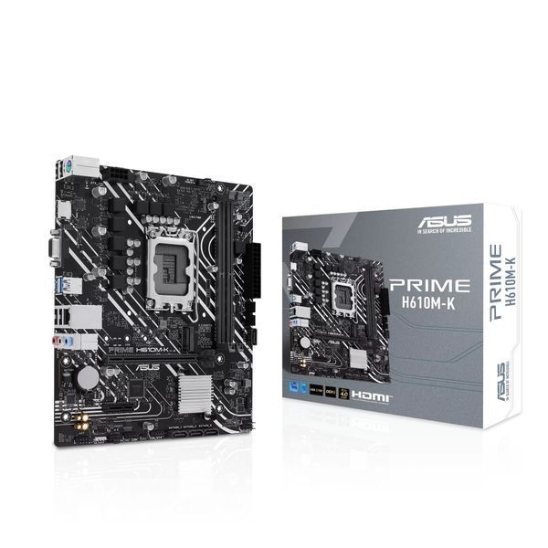 Материнcька плата ASUS PRIME H610M-K s1700 H610 2xDDR5 M.2 HDMI D-Sub mATX (90MB1GA0-M0EAY0) - купити в Україні за низькою ціною в інтернет-магазині "Rincom"