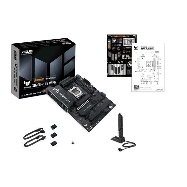 Материнcька плата ASUS TUF GAMING X870E-PLUS WIFI7 sAM5 X870E 4xDDR5 M.2 HDMI WiFi BT ATX (90MB1M70-M0EAY0) - купити в Україні за низькою ціною в інтернет-магазині "Rincom"