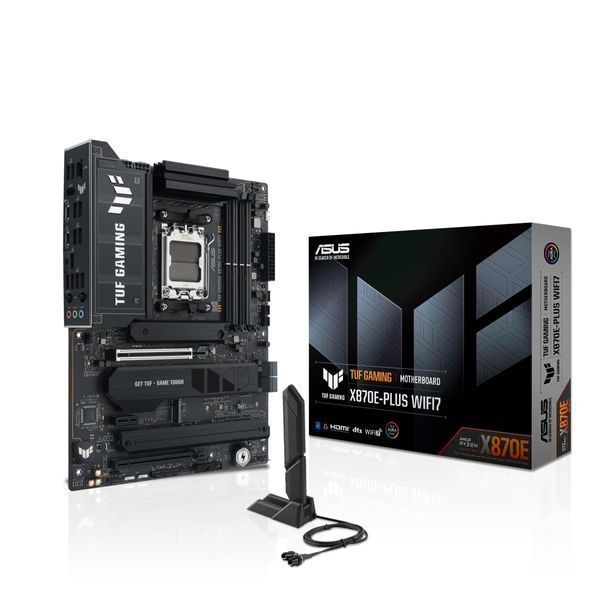 Материнcька плата ASUS TUF GAMING X870E-PLUS WIFI7 sAM5 X870E 4xDDR5 M.2 HDMI WiFi BT ATX (90MB1M70-M0EAY0) - купити в Україні за низькою ціною в інтернет-магазині "Rincom"