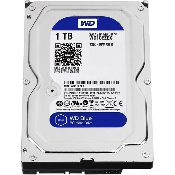 Жорсткий диск HDD Western Digital Blue 1TB 7200rpm (WD10EZEX-60ZF5A0) - купити в Україні за низькою ціною в інтернет-магазині "Rincom"