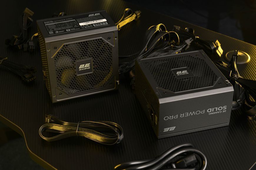 Блок живлення 2E GAMING Solid Power Pro ATX3.1 GEN5.0 (750W), >85%, 80+ Bronze, 120мм, 1xMB 24pin(20+4), 2xCPU 8pin(4+4), 3xMolex, 6xSATA, 4xPCIe 8pin(6+2), 1xPCIe GEN5 16pin, Semi Modular (2E-SP750BRSMII-120) - купити в Україні за низькою ціною в інтернет-магазині "Rincom"
