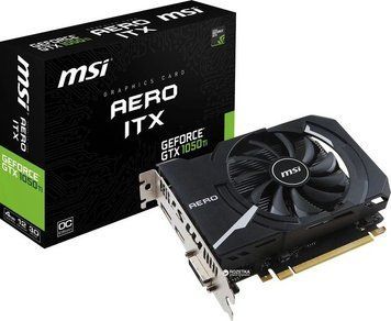 Відеокарта MSI GeForce GTX 1050 Ti Aero ITX OC 4GB GDDR5 (GTX 1050 TI AERO ITX 4G OC) - купити в Україні за низькою ціною в інтернет-магазині "Rincom"