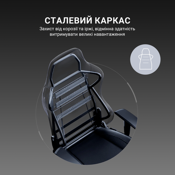 Крісло ігрове Anda Seat Luna Pro Gray Fabric Size L (AD18T-44-G-F)