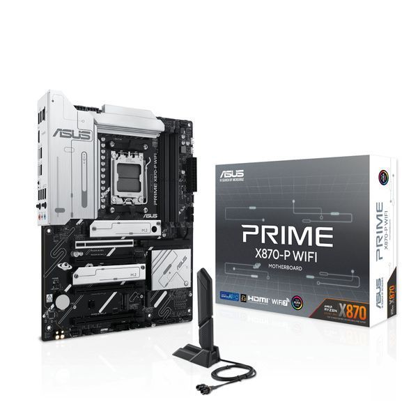 Материнcька плата ASUS PRIME X870-P WIFI sAM5 X870 4xDDR5 M.2 HDMI WiFi BT ATX (90MB1IS0-M0EAY0) - купити в Україні за низькою ціною в інтернет-магазині "Rincom"