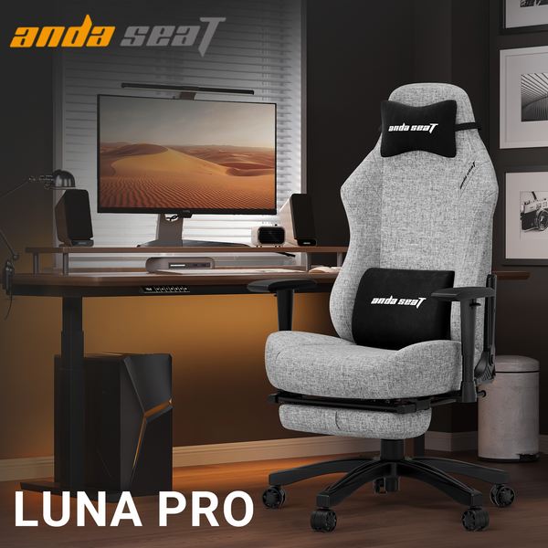 Крісло ігрове Anda Seat Luna Pro Gray Fabric Size L (AD18T-44-G-F)