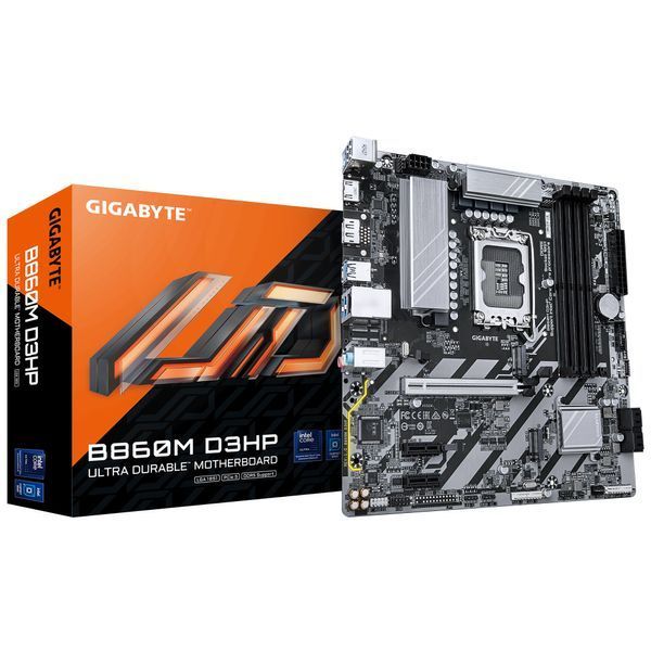 Материнська плата GIGABYTE B860M D3HP sAM5 B860 4xDDR5 M.2 HDMI DP mATX (B860M_D3HP) - купити в Україні за низькою ціною в інтернет-магазині "Rincom"