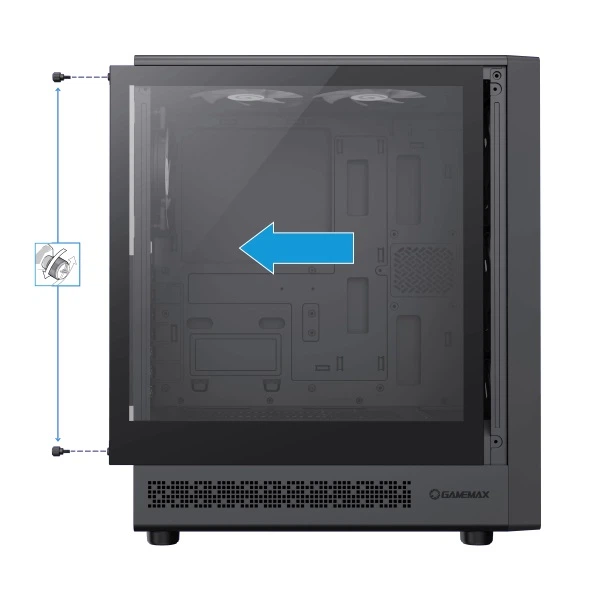 Корпус Gamemax Storm 2 AB ATX,M-ATX,ITX (Storm 2 AB) - купити в Україні за низькою ціною в інтернет-магазині "Rincom"