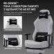 Крісло ігрове Anda Seat Luna Pro Gray Fabric Size L (AD18T-44-G-F)