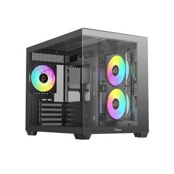 Корпус для комп'ютера MATX W/O PSU GAMMA C54 ARGB чорний (GAMMA-C54-BKD300XX-GL) OCYPUS (GAMMA-C54-BKD300XX-GL) - купити в Україні за низькою ціною в інтернет-магазині "Rincom"