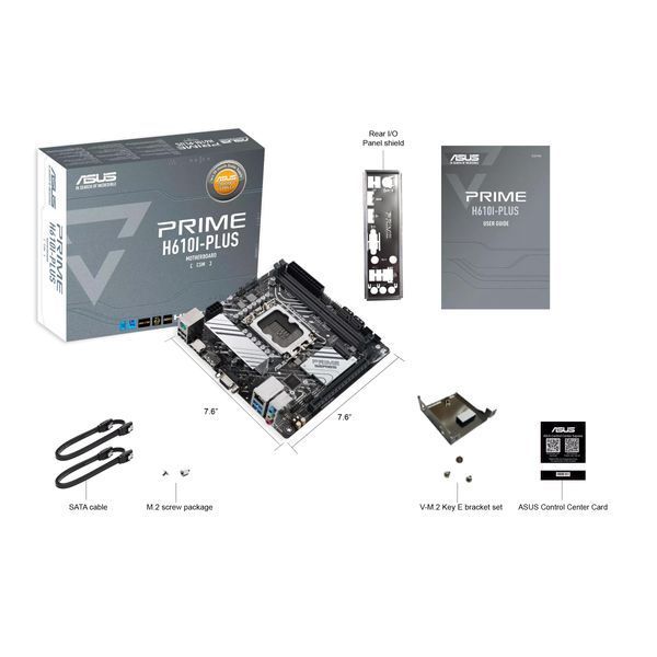 Материнcька плата ASUS PRIME H610I-PLUS-CSM s1700 H610 2xDDR5 M.2 HDMI D-Sub DP mITX (90MB1GB0-M0EAYC) - купити в Україні за низькою ціною в інтернет-магазині "Rincom"