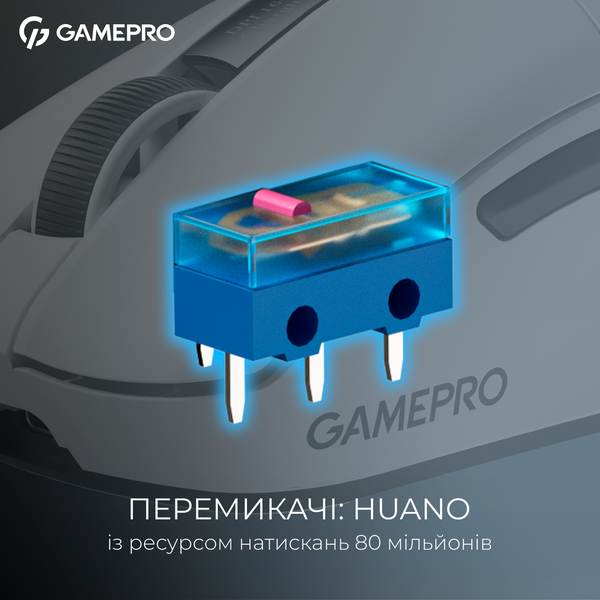 Бездротова ігрова миша GamePro Asgard Thor (GM023W) 1К зарядна станція\ресивер (GM023W) - купити в Україні за низькою ціною в інтернет-магазині "Rincom"