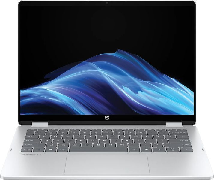 Ноутбук HP OmniBook 5 Flip x360 14" 2K IPS Touch, Intel 7-150U, 24GB, F1024GB, UMA, DOS, сріблястий (BV5T0EA) - купити в Україні за низькою ціною в інтернет-магазині "Rincom"