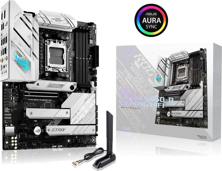Материнcька плата ASUS ROG STRIX B650-A GAMING WIFI sAM5 B650 4xDDR5 M.2 HDMI DP WiFi BT ATX (90MB1BP0-M0EAY0) - купити в Україні за низькою ціною в інтернет-магазині "Rincom"