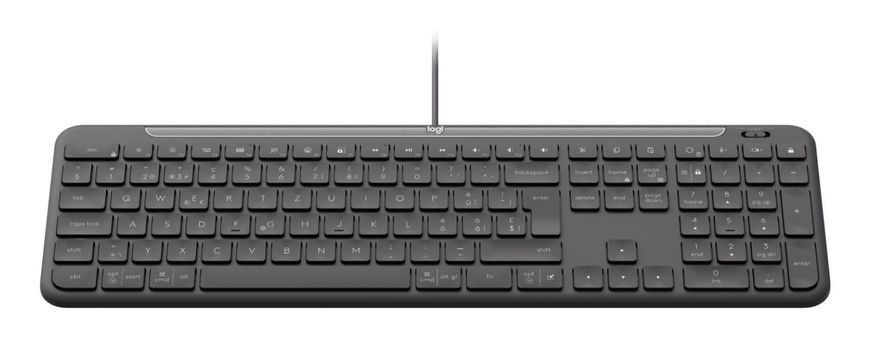 Клавіатура дротова LOGITECH Signature Slim K620 Wired Keyboard for Business - GRAPHITE - US INT'L - USB - N/A - INTNL-973 - USB-C (920-013333) - купити в Україні за низькою ціною в інтернет-магазині "Rincom"